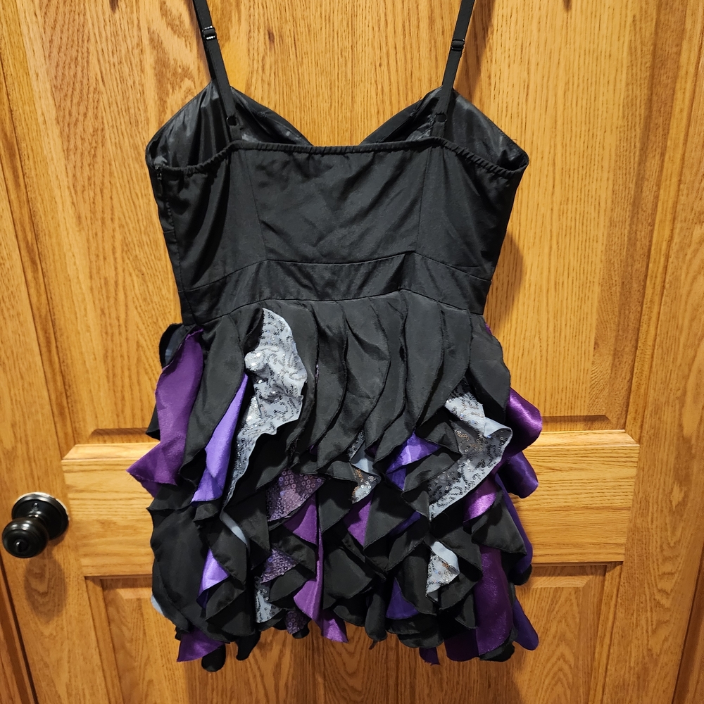 Handmade Ursula costume on a Forever 21 base, Black and Purple Mini Dress, M - Picture 2 of 7